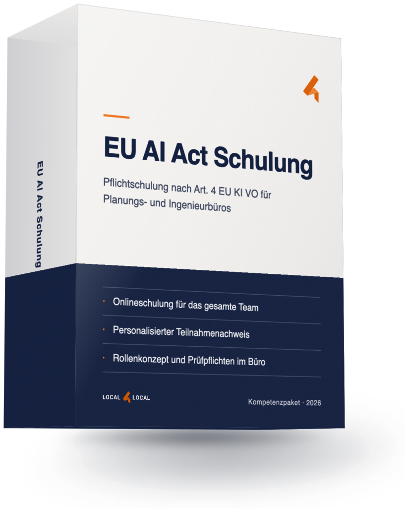 Paket EU AI Act Schulung für Planungs- und Ingenieurbüros